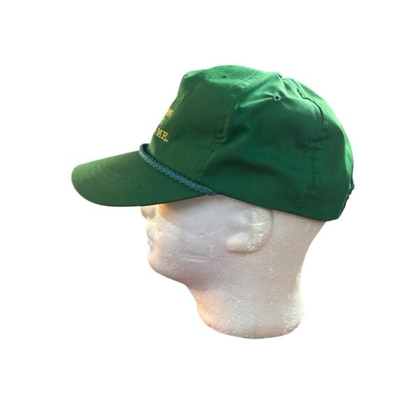 Vintage Ancient Order Of Hibernians Green Dad Hat Rope Brim Green Adjustable Cap - Picture 2 of 7